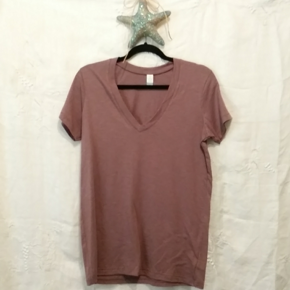 Alternative Tee Rose Color Cotton Tee Shirt Sz M NWOT - Picture 4 of 5